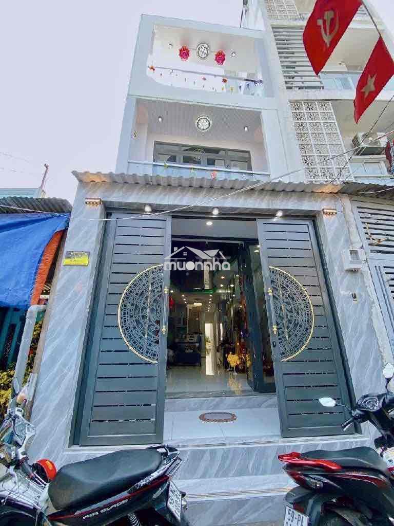 Quận 6 -hẻm thông xe hơi - bà hom - 4 x 22 - 3 tầng btct - 5 phòng ngủ