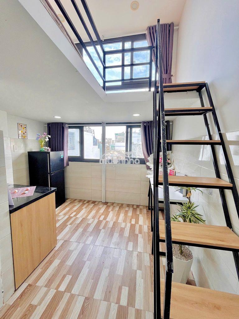 Căn hộ mini có gác full nội thất tại âu dương lân