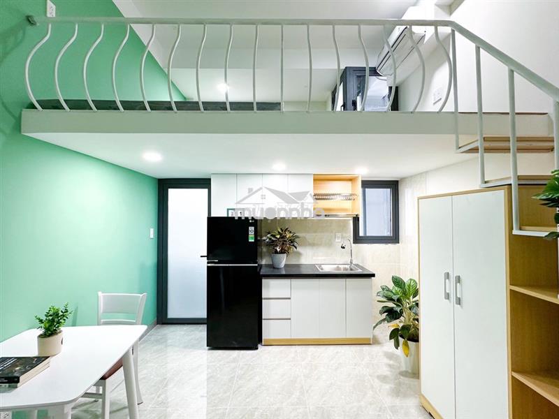 Cho thuê duplex - studio full nội thất - ngay ufm, cư xá ngân hàng