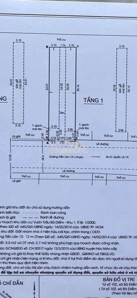 Nhà 8x28m mt đường tiền lân 13 có hai dãy trọ và 2 kiot - 2