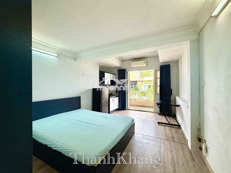 Cho thuê căn hộ bancol rộng 27m2 full nt ngay cầu vượt 3 tháng 2
