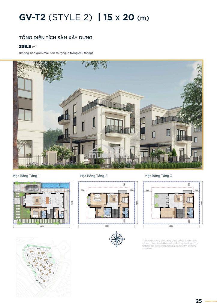 Biệt thự đơn lập 300m2, khu vip compound - aqua city - full nt cao cấp - 2