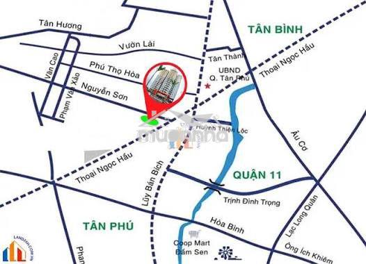 Bán căn hộ cc phú thạnh 90 m 2 - phú thạnh tân phú - 3 phòng ngủ - 2