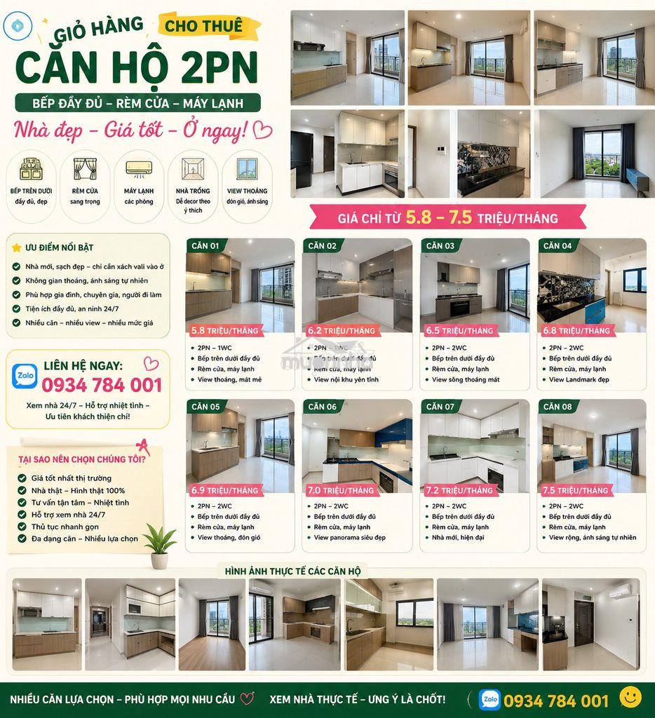 ✨ Căn hộ 2pn xinh xắn – view đẹp, giá xinh, vào là muốn ở ✨ - 2