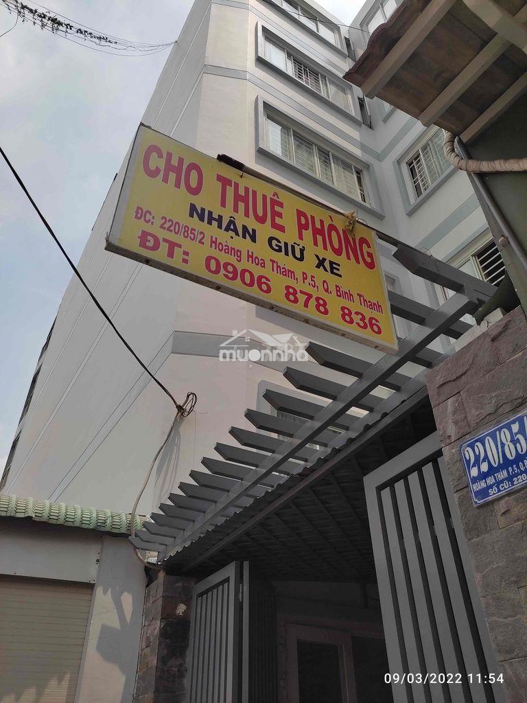 Phòng trọ 18m2 hoàng hoa thám, f5, bình thạnh