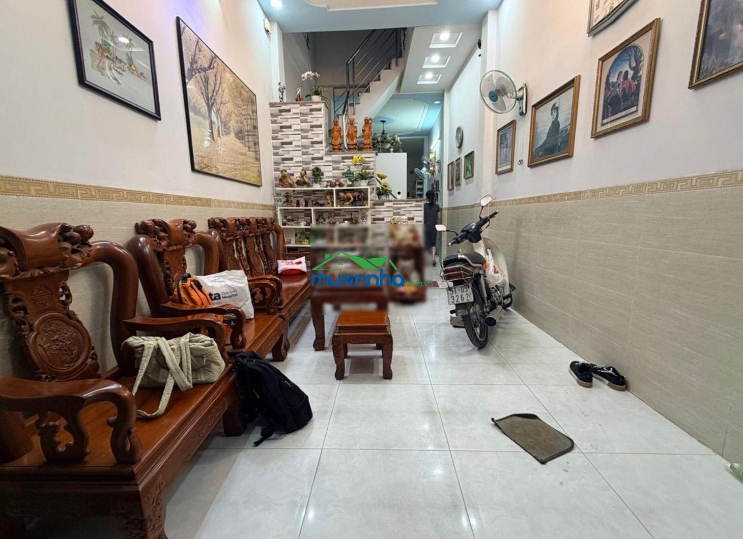Mặt tiền hẻm kinh doanh tốt 4 tầng 57m2, gần sân bay, nguyễn văn công gò vấp, xe hơi ngủ trong nhà - 3