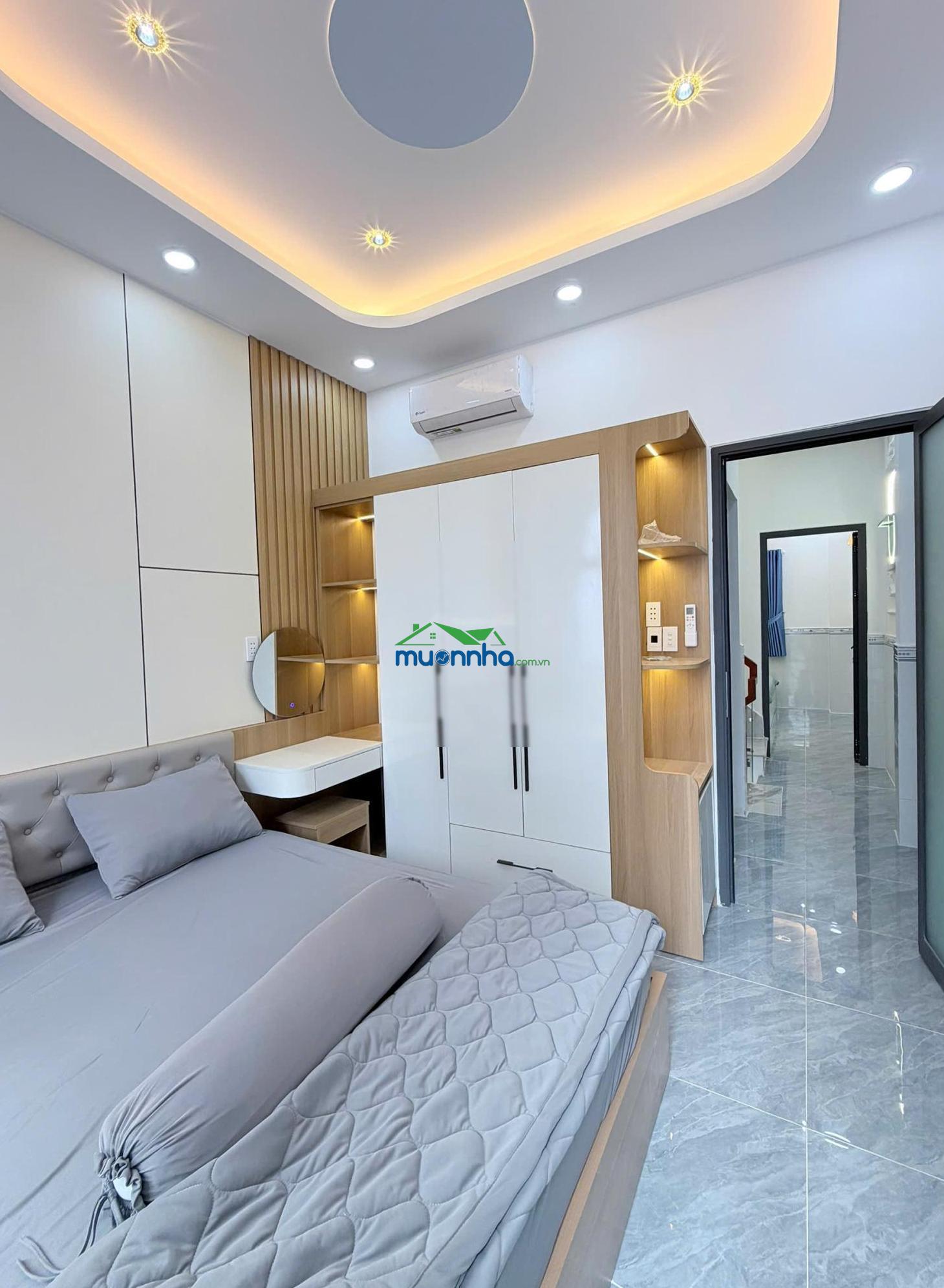 Nhà xây mới 4 tầng, hẻm 4m hưng phú p10, q8