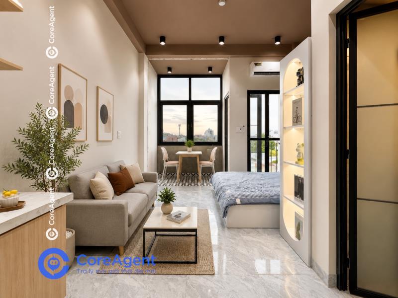 Chdv mới xây full nội thất có ban công riêng cách aeon tân phú 1km - 2