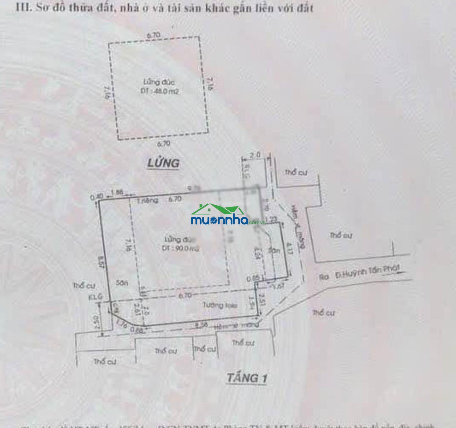 Nhà phố quận 7, dt (9.7 x 13.5)m, nhỉnh 6 tỷ, gần mt huỳnh tấn phát