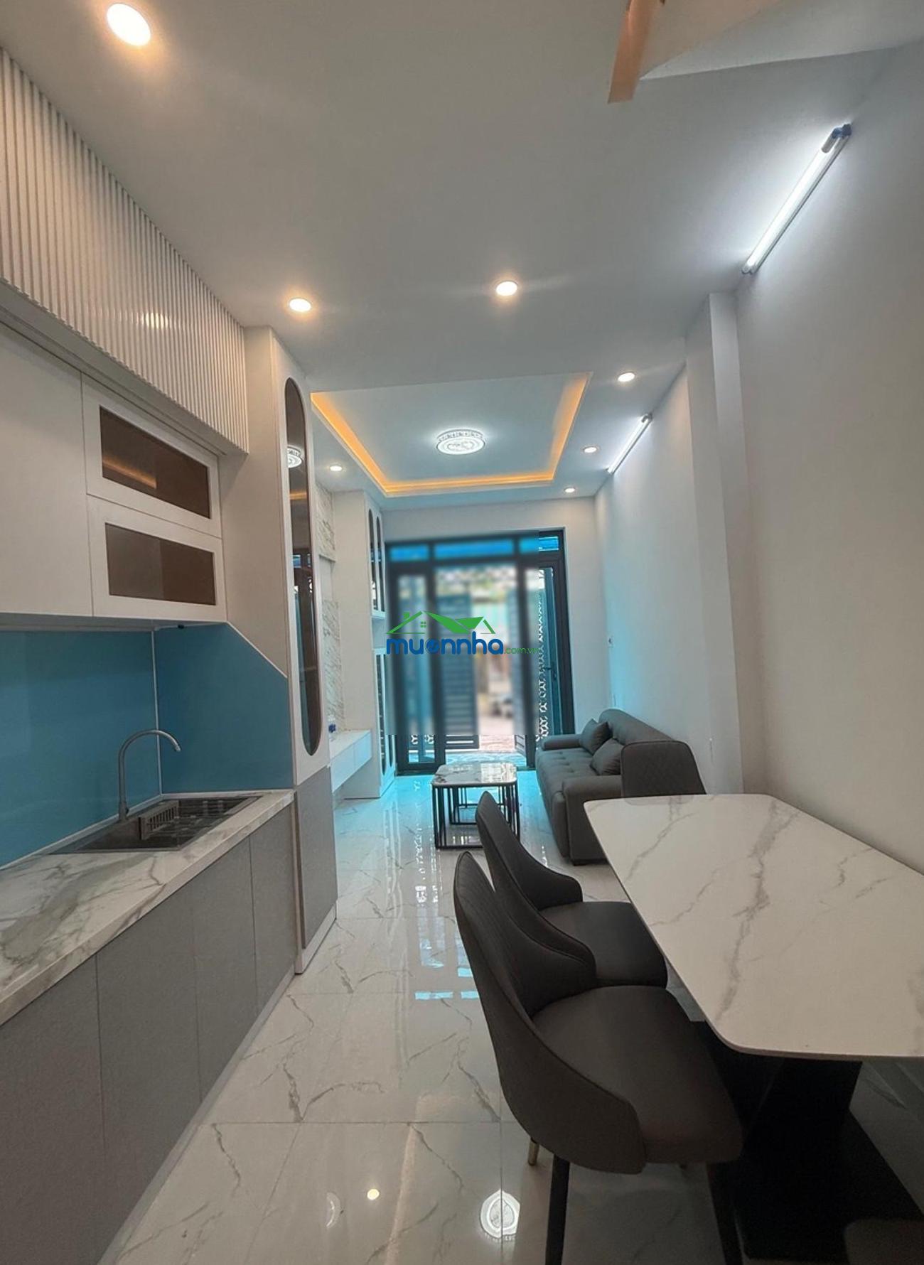 Bán nhà hoàng diệu quận 4 - nhà mới xây full nội thất - 3 tỷ - 2 tấm đúc - 27m2 - hẻm 4m - 2