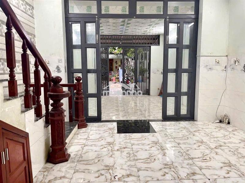 Cho thuê nhà trệt lầu 100m2 gần chợ phú an 3 phòng ngủ giá 7,5 tr/