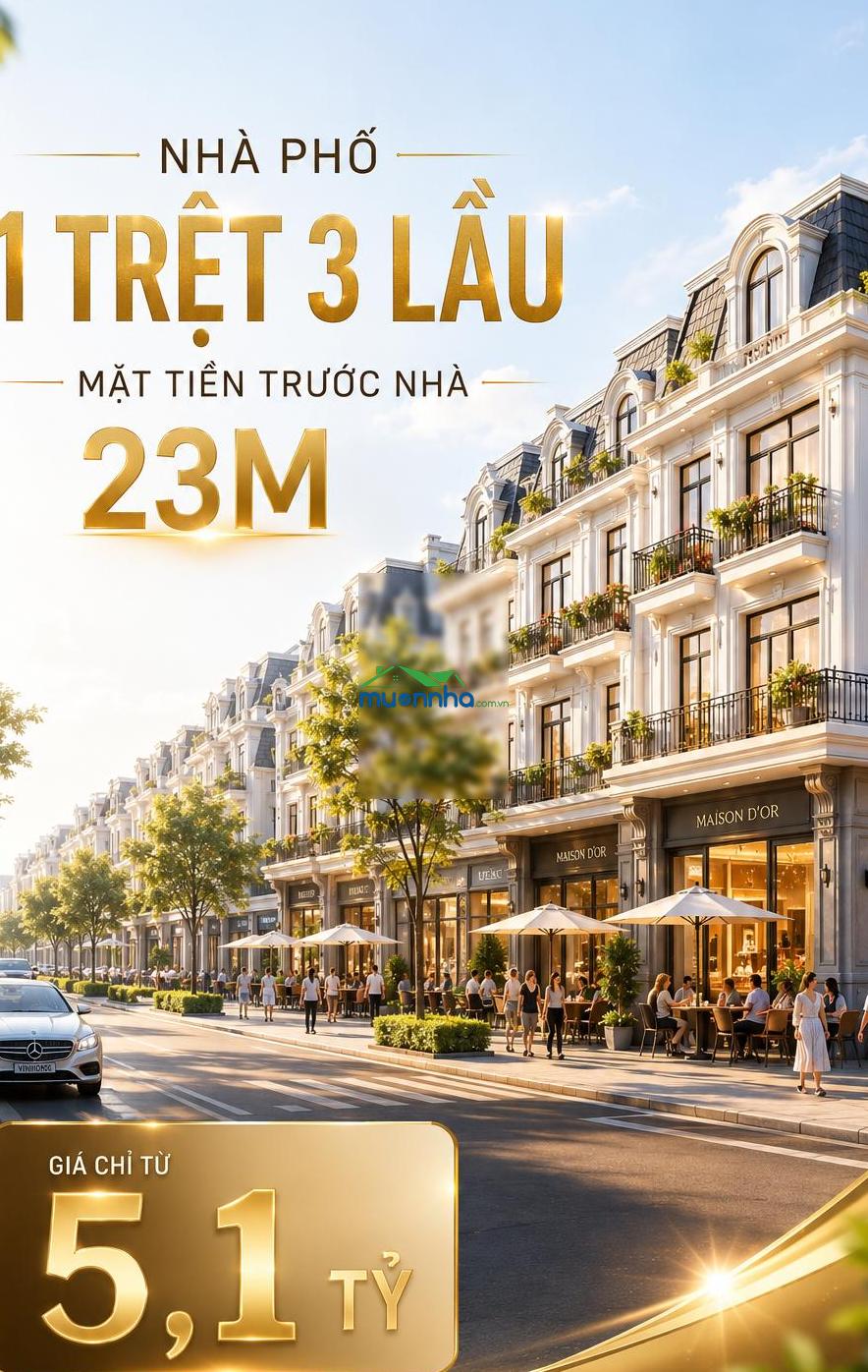 Nhà 4 tầng. 70m2 giá 5ty1. thừa hưởng tổ hợp ẩm thực vui chơi, giải trí.