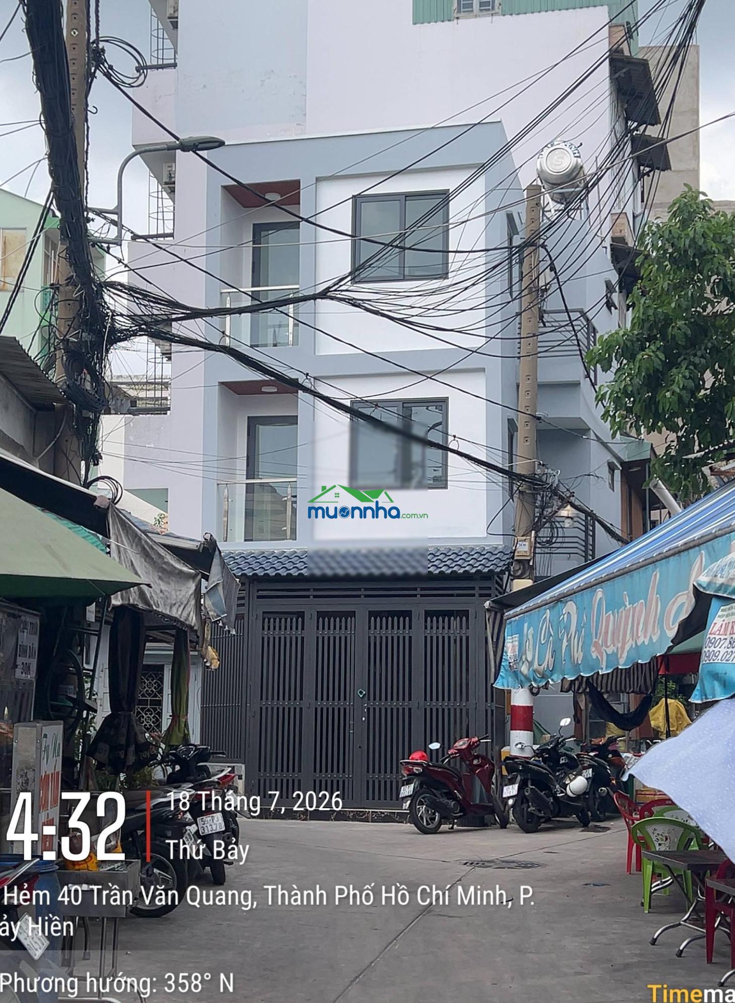 Mặt tiền (thụt) trần văn quang, trung tâm tân bình - hẻm 3 mặt thoáng xe hơi vào nhà 3tầng chỉ 5tỷ