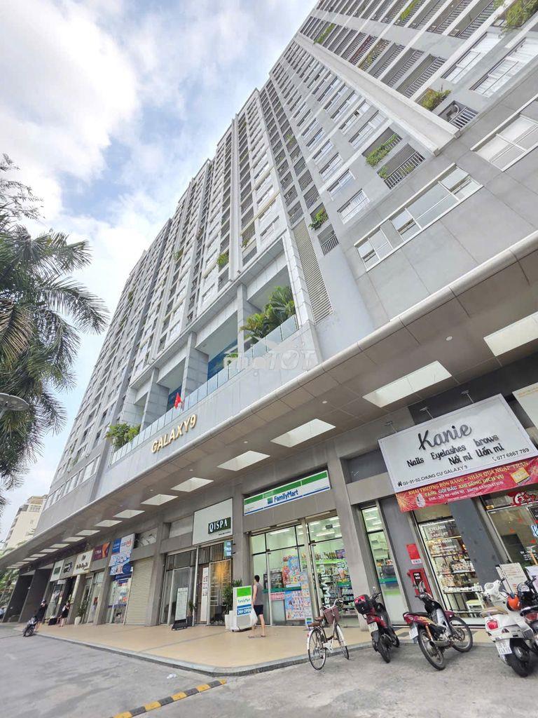 Galaxy 9 - bán căn hộ đã có sổ, 2pn 2wc, 64m2 - view pháo hoa