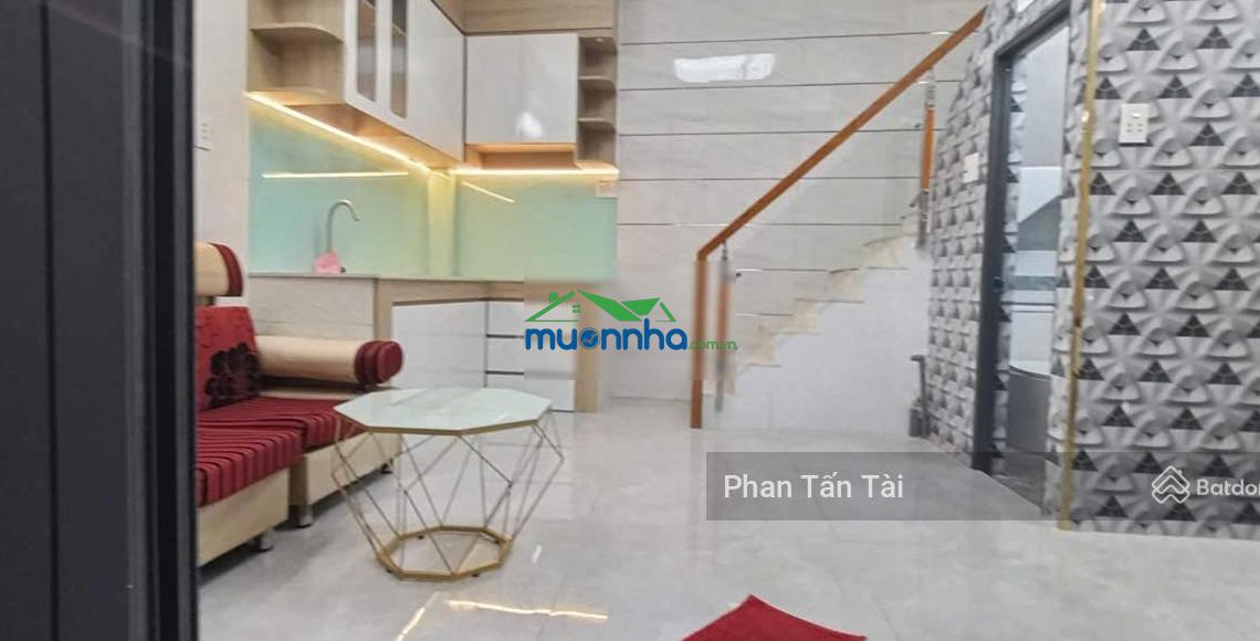 Bán nhà đẹp 1 trệt 1 lầu 47,2m2 sàn 15m ra mặt tiền tỉnh lộ 10 giáp kdc tên lửa, sổ riêng hoàn công