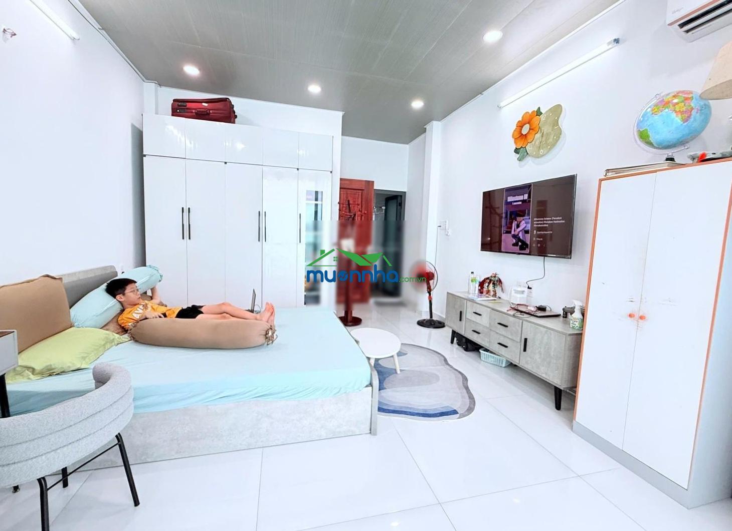 Nhà mới hẻm an ninh cách mặt tiền 10m, 2pn 3wc, sân rộng, không quy hoạch, sổ hồng riêng - 4