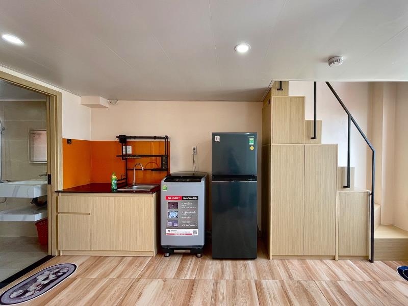 Duplex 1 trệt 1 lầu_máy giặt riêng_ban công_ngã tư bình thái_cđ công thương - 2
