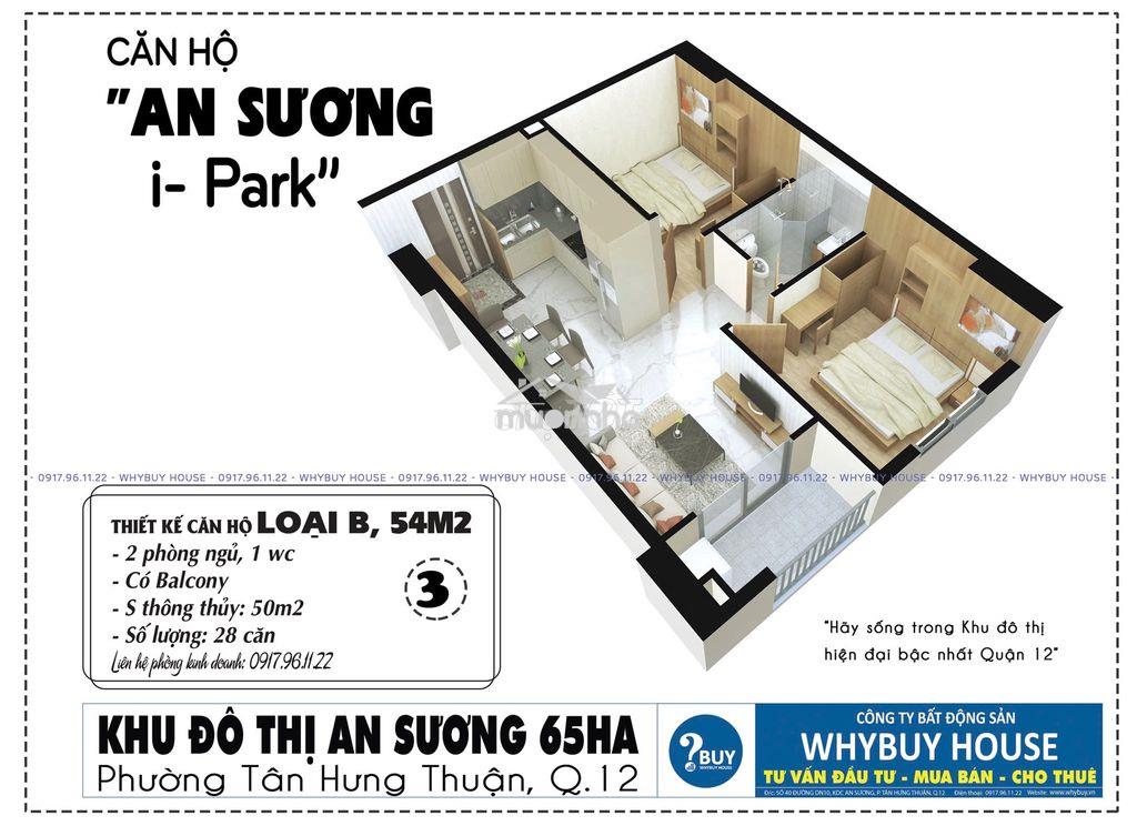 Cho thuê ch an sương ipark 54-100m2 nhà mới sạch đẹp tiện ích đầy đủ - 2