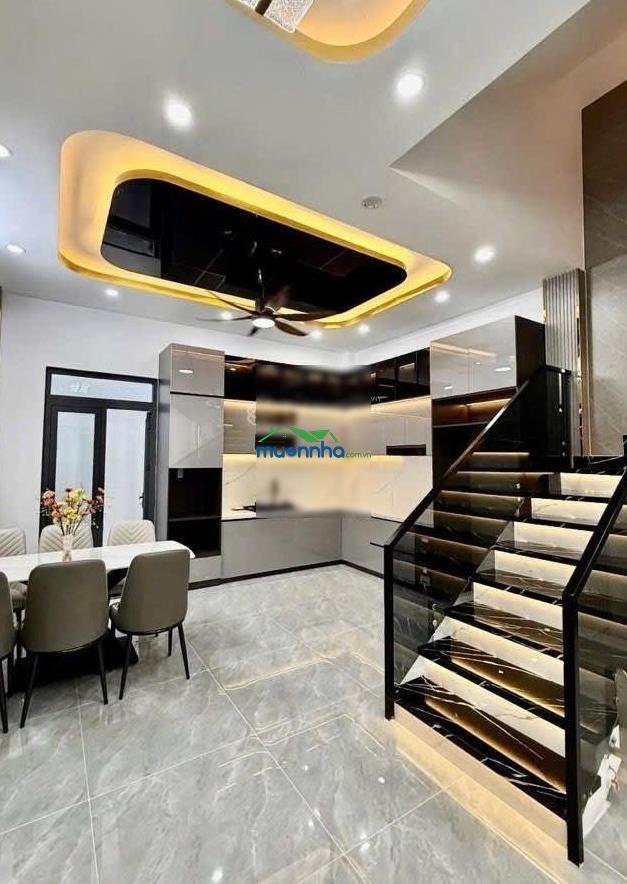 Chủ giảm 100tr - nhà mới full nội thất - 4 phòng mua ở - hẻm rộng - gần trường học và chợ - dt 60m2