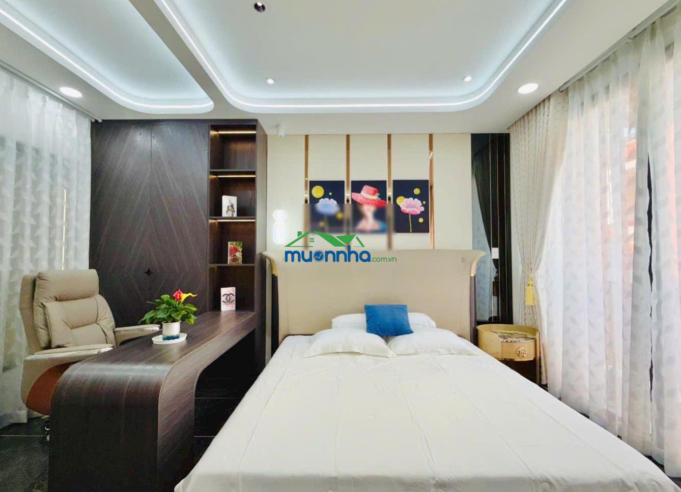 Siêu phẩm xây mới thiết kế có thang máy gần siêu thị emart2 ngang 4.2 x 18 trệt lửng 4 lầu xây mới - 2