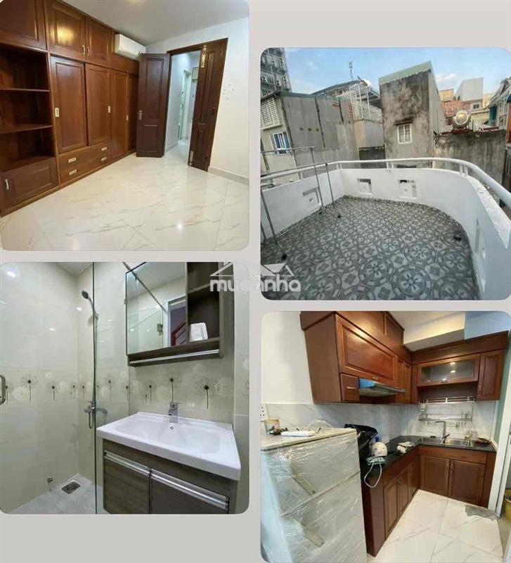 Nhà mới n. thất xịn, 1 trệt 2 lầu sân thượng 2p. ngủ 3wc ở 2-3ng ok