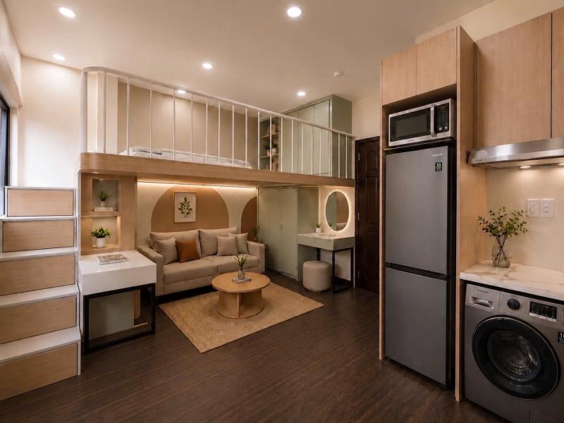 Duplex mới 100% , máy giặt riêng ngay nguyễn gia trí gần điện biên phủ, nguyễn hữu cảnh, ngã tư hàng xanh, đại học uef , hồng bàng
