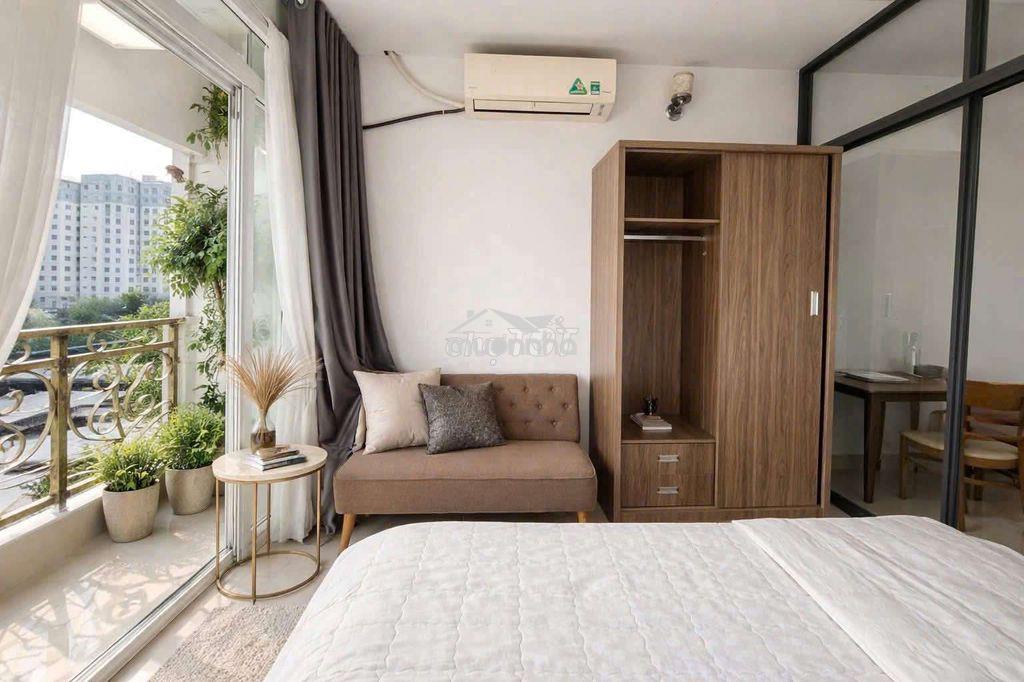 🏡Gần cầu ông lãnh bến vân đồn q4📍căn hộ 1 phòng ngủ 40m2 bancong - 3