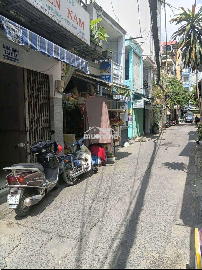 ❌ Nhà rẻ hiếm,2 tầng, hẻm 4m thông, phan văn trị, p5 gò vấp. 