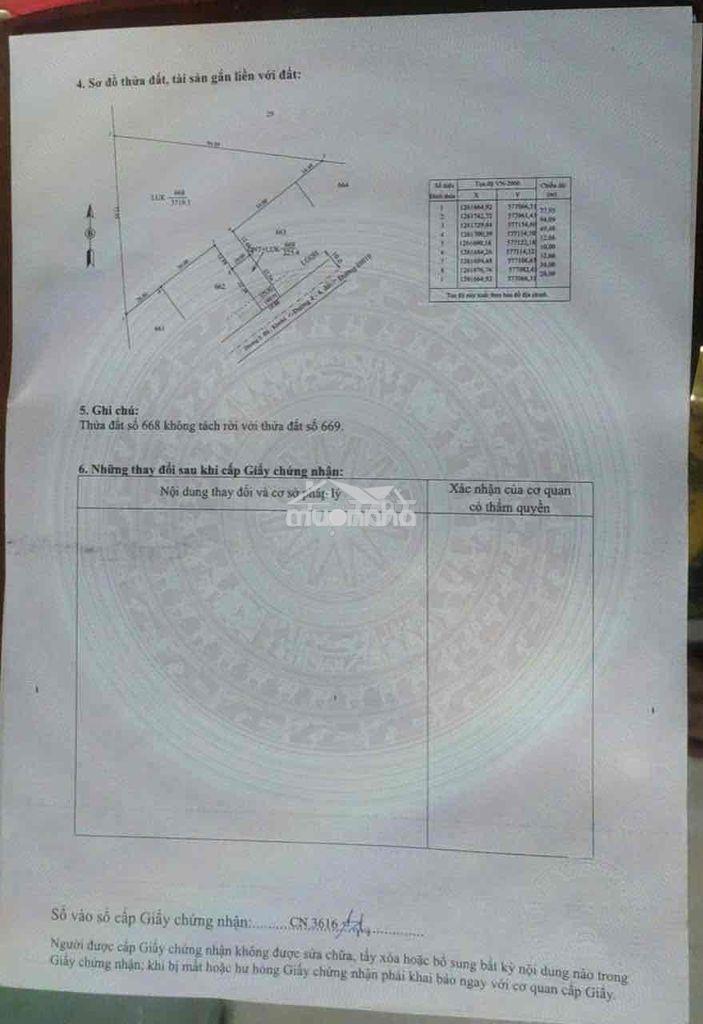 3 công 7 đất đường nhựa, 4-4 view núi, 160 thỗ cư, 1 tỷ 888 triệu - 3