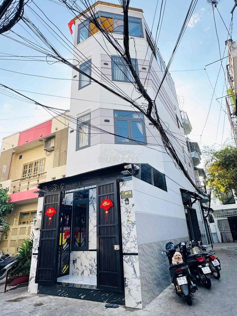 Nhà góc 2 mặt tiền hẻm xe hơi đậu trước cửa , ngay chợ gò vấp - 2