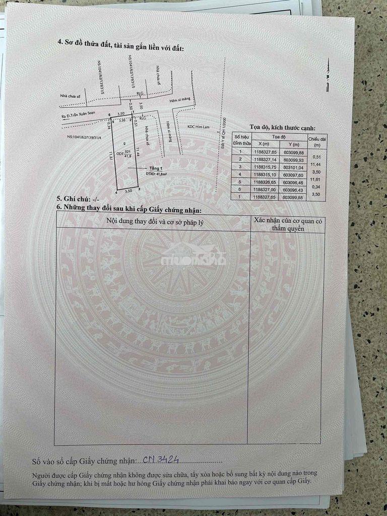 Bán nhà hẻm 1041 trần xuân soạn - 3