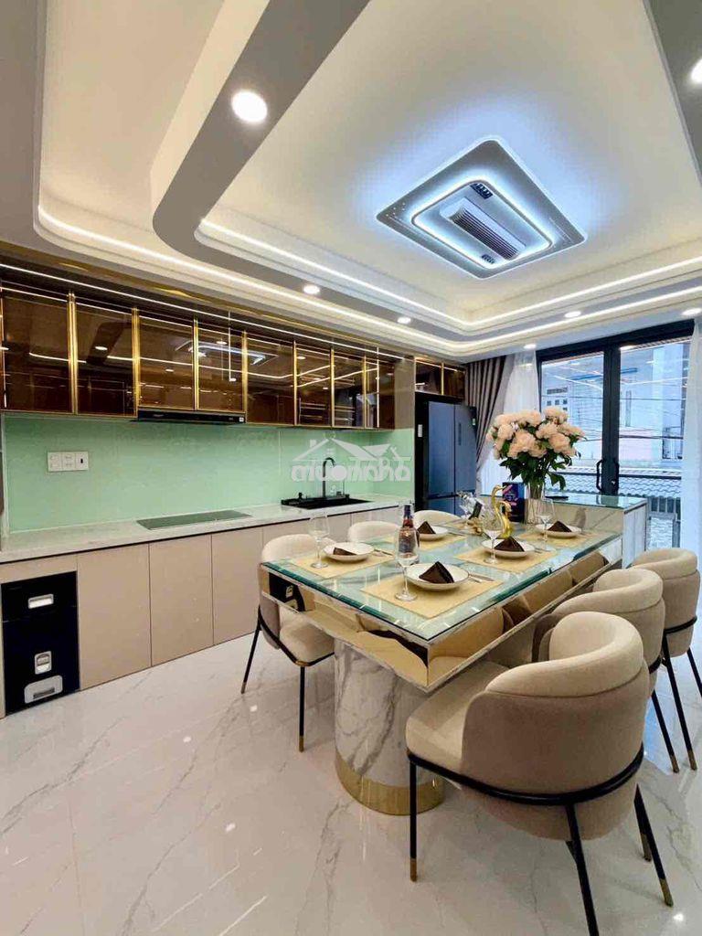 Nhà nguyên căn 1 trệt 1 lửng 4 lầu gara xe hơi hẻm oto full nội thất - 4