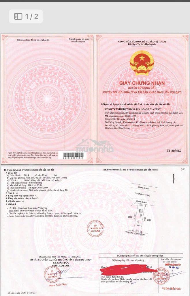 Chính chủ bán gấp nhà ngay kcn vsip2 - tp tân uyên