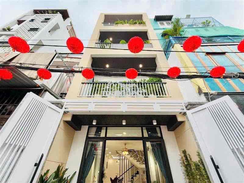 Nhà fun nội thất , phạm văn chiêu p9 gv 4pn 3wc hẻm xe tải