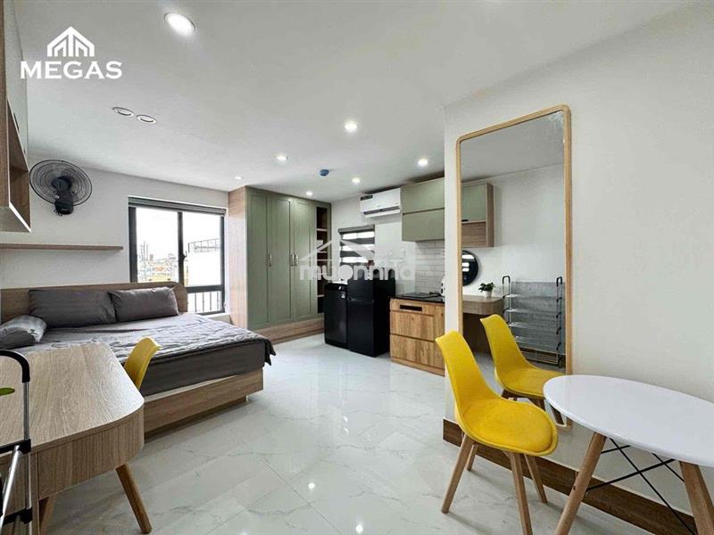 Cho thuê căn hộ studio full nt 25m2 ngay đầu đường lê đức thọ