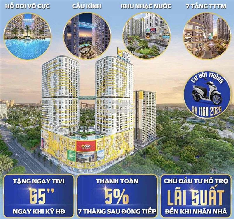 Sở hữu căn hộ bcons 2pn-2wc chỉ từ 140 triệu
