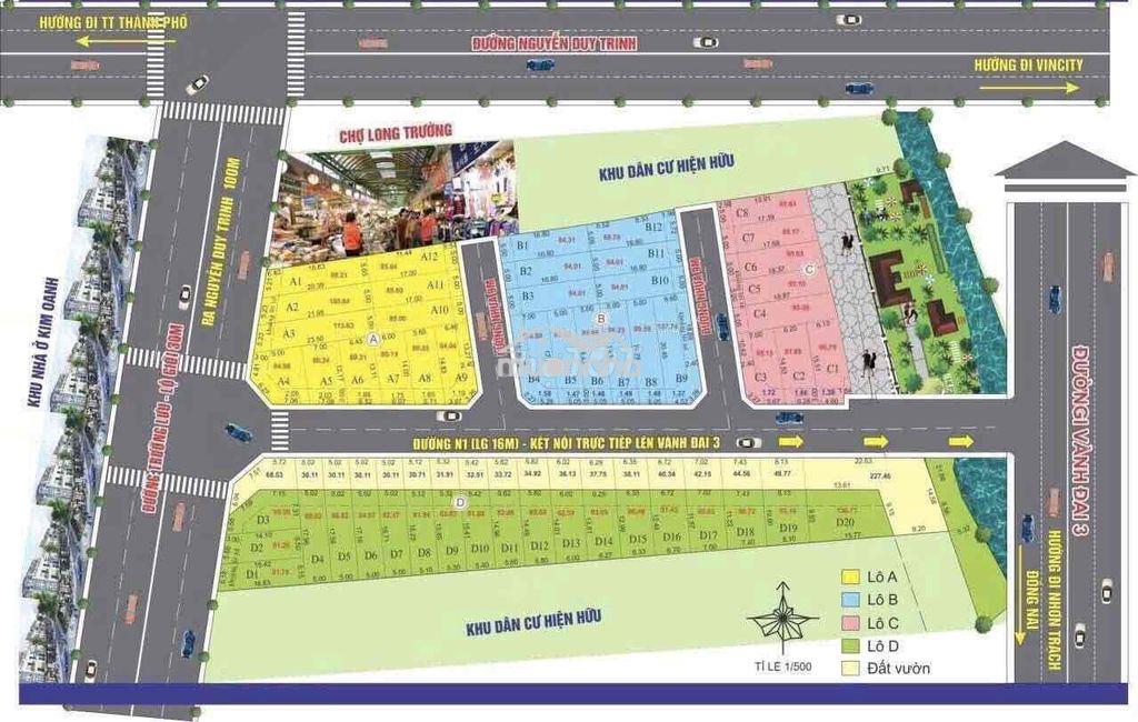 Bán 2 lô đất liền kề 1/trường lưu ngay chợ p. long trường q9 tp hcm - 2