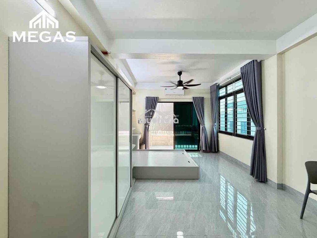 Cho thuê studio full đồ ban công tách bếp ngay lê văn việt - fpt hcm - 2
