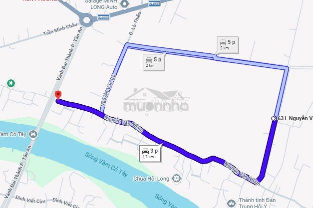 Bán đất lúa khu nhơn thạnh trung, ô tô vào tới đất, thông dt833 - 4