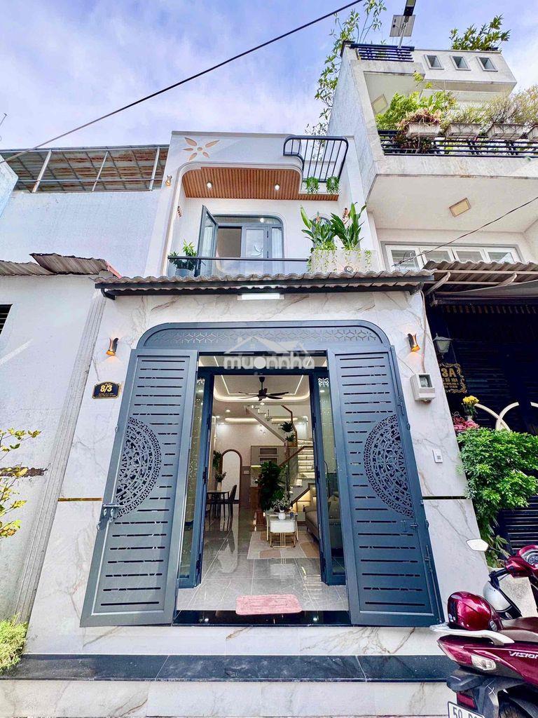 Nhà mới đẹp hẻm xe hơi 4x13 1 trệt 1 lầu bình hưng hoà a bình tân