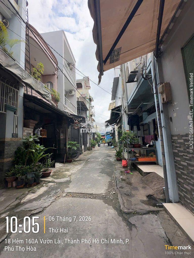 🏆 🏡 Nhà hẻm 160a/16 vườn lài – 4×13m – 2 lầu – 4pn – chỉ 7.1 tỷ