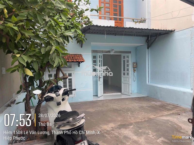 Nhà 1508 lê văn lương 1 trệt, 1 lầu hẻm ô tô không ngập