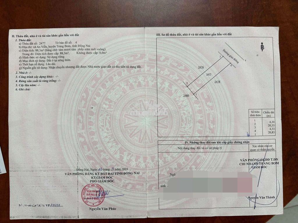 Bán đất thổ cư đường nhựa thông ngay chợ và kcn giang điền - 3