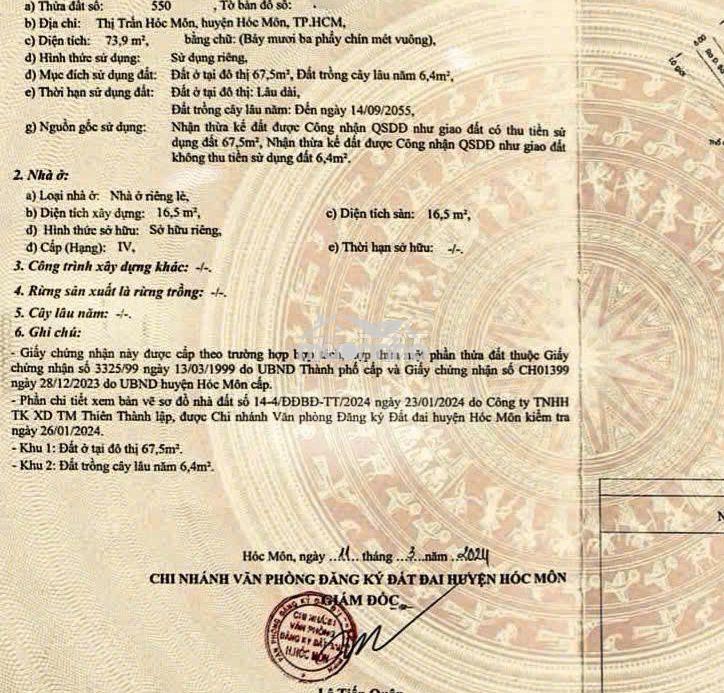 879 triệu – có nhà sổ riêng tại thị trấn hóc môn,thu nhập 5,5tr/tháng