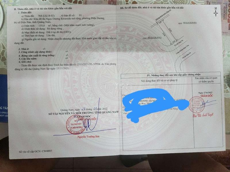Đất nền đường 7,5 m. cần bán gấp