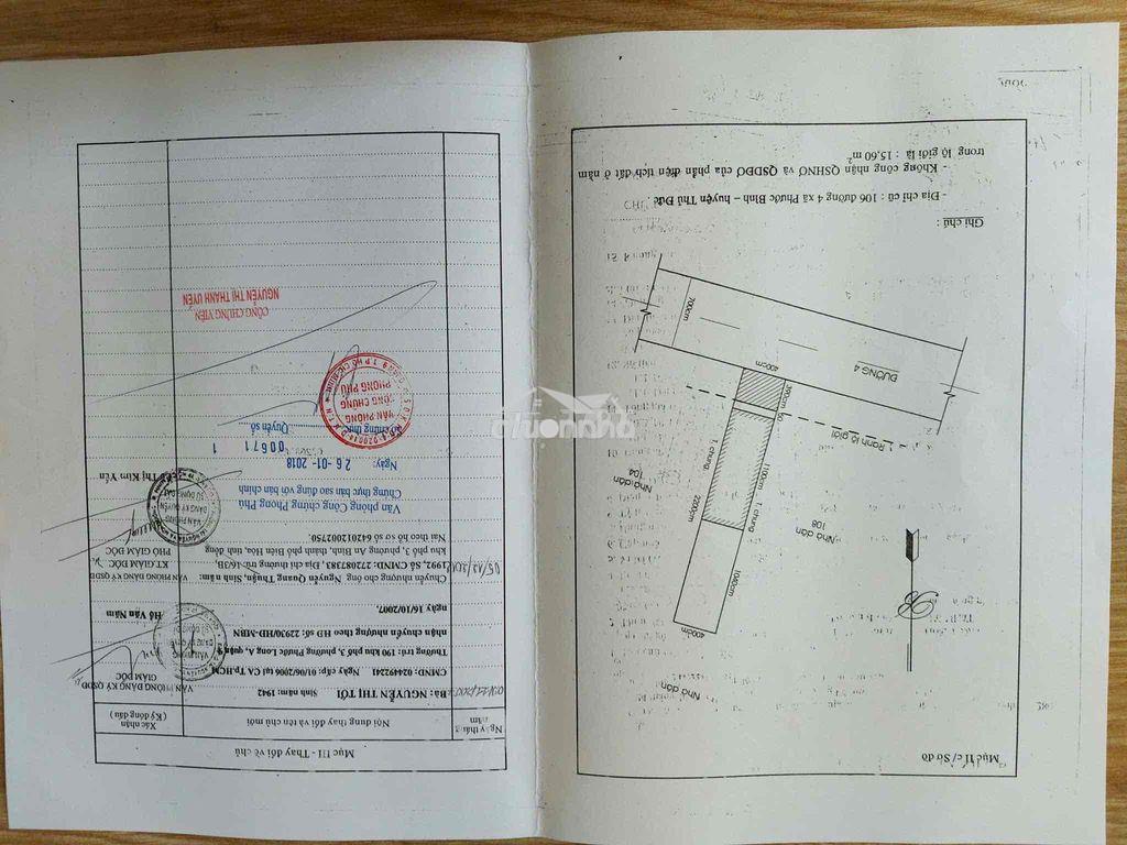 Cần bán nhà mt: đường số 4 - phước bình- q9 (dt: 4 x 25,9) nhà cấp 4 - 2