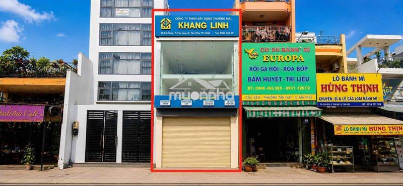 Cho thuê nhà mặt tiền cầu xéo, tân phú – 4x20m – 2 tầng – giá 20 triệu