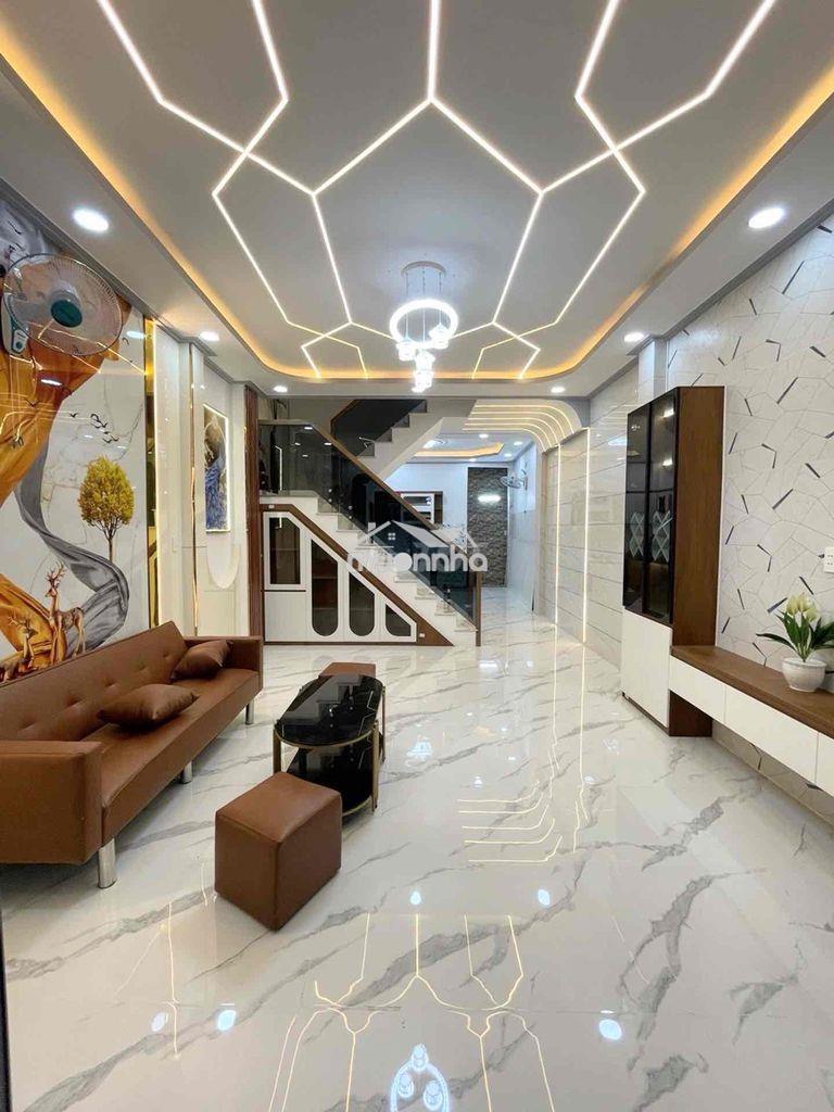 Bán gấp nhà mới đẹp - trung tâm quận 6 - dt 4,2 x 13m, 3 tầng. - 2