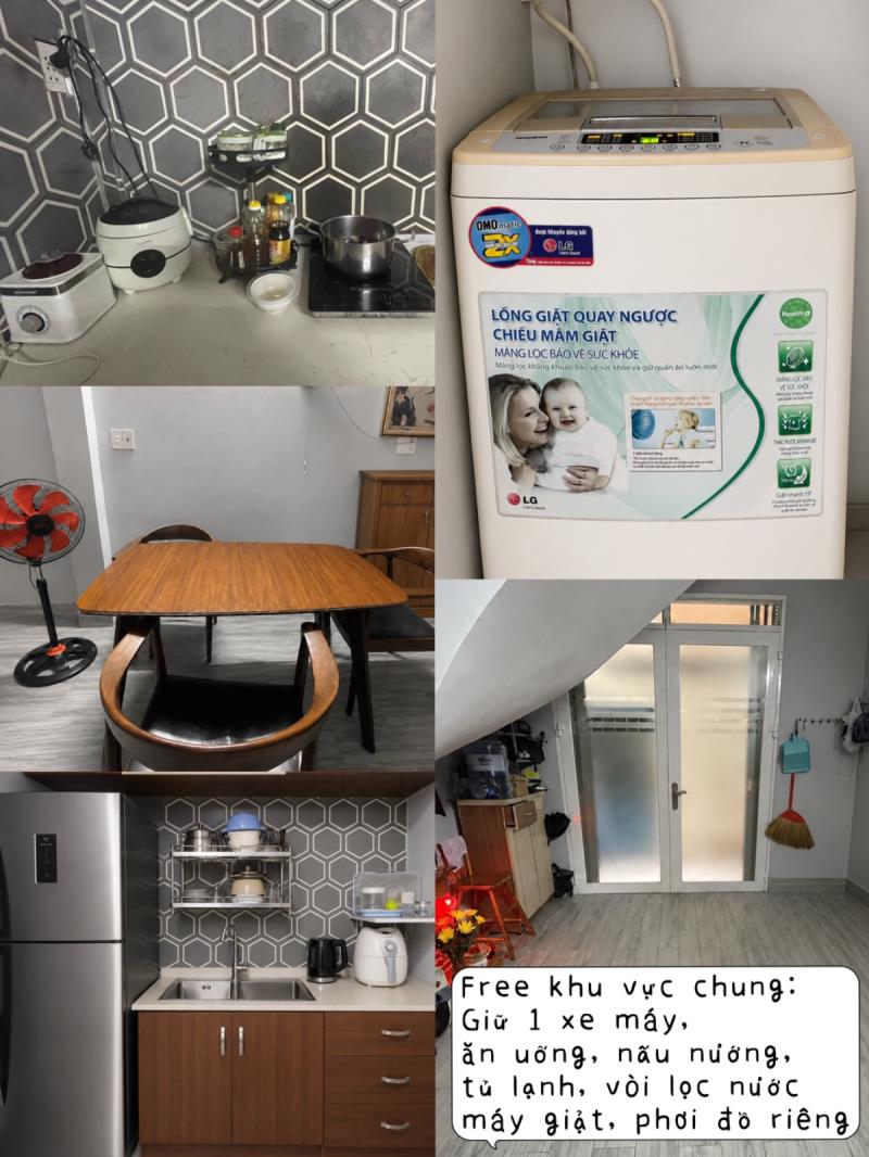 2 phòng trọ nữ 3tr, giờ tự do, trung tâm bình thạnh - 3