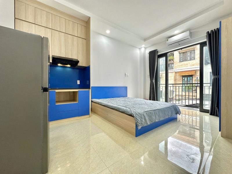 Căn hộ full nội thất ngay âu cơ gần đh văn hiến full nội thất - ban công - máy giặt riêng